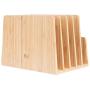MobileVision Bamboo Multi Device Organizer for Smartphones, Tablets and Laptops, 5 Slots