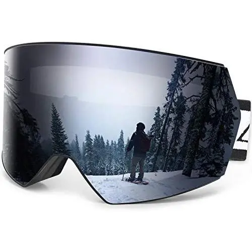 Zacro Ski Snowboard Goggles Anti Fog - Interchangeable Lens Over Glasses Snow Skiing Goggles for Men Women Youth Zacro Ski Snowboard Goggles Anti Fog - Interchangeable Lens Over Glasses Snow Skiing Goggles for Men Women Youth