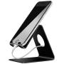 Cell Phone Stand, Lamicall Phone Stand: Cradle, Dock, Holder Compatible with iPhone 11 Pro Xs Max XR X 8 7 6 Plus and Other Android Smartphone Charging, Desk Office Accessories - Black