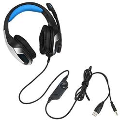 GFDGFDG Wired Stereo Gaming Headset, for PS4 PC Laptop Tablet Smart Phone Super Deep Bass Over-Ear Headphones, with Volume Control and MIC Switch