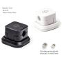 Sinjimoru Magnetic Cable Clips, Multipurpose Cable Management for Car and Office Supplies, Self Adhesive Cable Organizer Clip. Magnetic Cable Holder, Black [3 Pack]