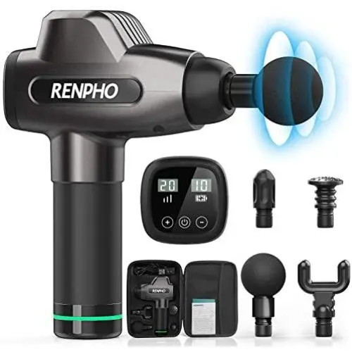 Massage Gun, RENPHO C3 Deep Tissue Muscle Massager, Powerful Percussion Massager Handheld with Portable Case for Home Gym Workouts Equipment, Back Neck Shoulder Soreness Stiffness Knots Tension Relief Massage Gun, RENPHO C3 Deep Tissue Muscle Massager, Powerful Percussion Massager Handheld with Portable Case for Home Gym Workouts Equipment, Back Neck Shoulder Soreness Stiffness Knots Tension Relief
