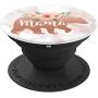 Mama Bear | Trendy Watercolor Pink Roses On Rose Background PopSockets Grip and Stand for Phones and Tablets
