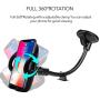 Windshield Phone Mount, Volport Universal Windscreen Dashboard Long Arm Window Car Cradle Suction Cup Phone Holder Stand for iPhone XS Max XR X 8 8 Plus 7 6 6S Samsung Galaxy S10 S9 S8 S7 Google Pixel