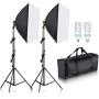 Neewer 700W Professional Photography 24x24 inches/60x60 Centimeters Softbox with E27 Socket Light Lighting Kit