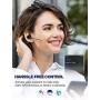 Bluetooth Headset V5.1 aptX HD Wireless Bluetooth Earpiece with CVC8.0 Dual Mic Noise Cancelling 16Hrs Hands-Free Talking for Cell Phone iPhone Android Laptop Skype Trucker Driver