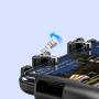 XuBa H5 Hand Grip Mobile Phone Gamepad Retractable Cooling Fan Joystick Controller Battery Holder Hollow Trigger H5 Fan with Battery