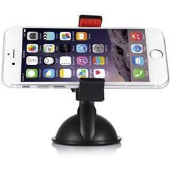 Housmile Car Phone Mount 360 Degree Rotatable Dashboard Car Phone Holder Fits Most Smartphone and Mobile Devices, Black