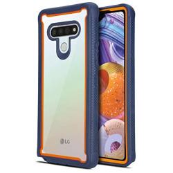 CasemartUSA Phone Case for [LG Stylo 6], [Fuze Series][Navy Blue] Shockproof Defender Transparent Protective Bumper Cover for LG Stylo 6 (Cricket, Boost, Sprint, T-Mobile, Metro, Verizon)