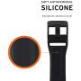URBAN ARMOR GEAR UAG Compatible with Apple Watch 40mm 38mm Series 5/4/3/2/1 Silicone Band Scout [Black] Slim Adjustable Waterproof Sporty Replacement Watch Strap