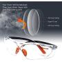 SAFEYEAR Anti Scratch Safety Glasses- SG003 HD Anti Fog Work Glasses for Women and Men Adults No-Slip Grips, VU Protection Safety Goggles for DIY, Chemistry Lab, Welding, Grinding,Garden
