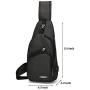 Mens Womens Sling Chest Shoulder Bag Outdoor Travel Crossbody Backpack with USB Charging Port Mens Womens Sling Chest Shoulder Bag Outdoor Travel Crossbody Backpack with USB Charging Port