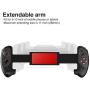Mobile Game Controller, Wireless 4.0 Practical Stretch Joystick Gamepad with 5-10 Inch Telescopic Holder for Compatible Phone8/XR/XS iOS Compatible Android Mobile Phone Tablet