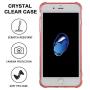 for iPhone 7 Plus Case, for iPhone 8 Plus Case, Matone Crystal Clear Shock Absorption Technology Bumper Soft TPU Cover Case for iPhone 7 Plus (2016)/iPhone 8 Plus (2017) - Clear Pink