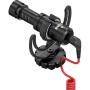 RØDE VideoMicro + CAM CADDIE Scorpion JR - Compact On Camera Microphone with Ryocote Lyre Shock Mount + Hand Held Support