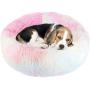 NOYAL Donut Dog Cat Bed, Soft Plush Pet Cushion, Anti-Slip Machine Washable Self-Warming Pet Bed - Improved Sleep for Cats Small Medium Dogs (Multiple Sizes)