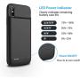 OMEETIE Battery Case for iPhone Xs Max, 5000mAh Slim Portable Rechargeable Charging Case Compatible with iPhone Xs Max(6.5 inch) Protective Charger Case (Black)