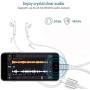 MoonshineStillPro iPhone Adapter,Dual Lightning Headphones Jack and Charge Adapter Dongle Cable Compatible with iPhone 11/11Pro/X/XR/XS/XSmax/8/7,Support All iOS System (for Original Earphone only)