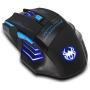 ZELOTES Professional LED USB Optical 2400 DPI 7 Button USB 2.4G Portable Mobile Wireless Gaming Mouse Mice for Gamer,Notebook, PC, Laptop, Computer, MacBook (Black)