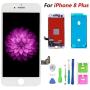 Compatible with iPhone 8 Plus Screen Replacement White, FFtopu LCD Display & Touch Screen Digitizer Frame Assembly Set with 3D Touch Free Repair Tool（5.5