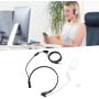 Mugast 3.5mm PTT Mic Earphone, Radiation Protection Mic Microphone Earphone PTT Adjustable Concealed Air Conduit Suitable for Most of Smart Phone