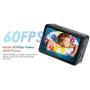 COOAU Native 4K 60fps 20MP Wi-Fi Action Sports Camera with 8XZoom Upgraded EIS Anti-Shake 40M Rugged Waterproof Underwater Case 170° Adjustable Wide Angle External Microphone 2x1350mAh Batteries