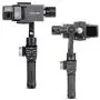 Freevision Pan Axis 360° Unlimited Gimbal Stabilizer for GoPro Hero 7/6/5/4/3 DJI Osmo Action, Yi Cam 4K, RX0, AEE, SJCAM Sports Cams Action Camera, with 17h Run Time Tripod Stand Premium Vilta M Pro
