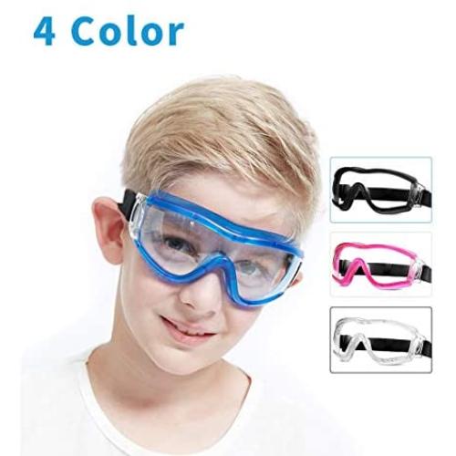 4 Pack Safety Glasses Kids Goggles Children Eye Protective Anti-Fog, Full Eyes Prevent Droplets Clear Goggles Childrens Glasses Playing Unisex Boys Girls For Outdoor Sport.