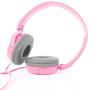 SONY Over Ear Best Stereo Extra Bass Portable Foldable Headphones Headset for Apple iPhone iPod/Samsung Galaxy / mp3 Player / 3.5mm Jack Plug Cell Phone (Rose)
