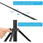 Selfie Stick Tripod,54" Extendable Tripod Stand with Cell Phone Mount Holder & Rechargeable Wireless Remote,Lightweight, Compatible with iPhone & Android Phone,Camera,Gopro