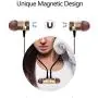 Wired Headphone Metal Earbuds by Amasing Noise Cancelling Stereo Heave Bass Earphones with Micphone Mic with Volume Control，in Ear Headphones Magnetic Design for iPhone 5 6 Pink Samsung M9