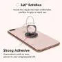 Velvet Caviar Cell Phone Ring Holder - Finger Ring & Stand - Improves Phone Grip Compatible with iPhone, Galaxy and Most Cases (Except Silicone/Leather) - Barbell Velvet Caviar Cell Phone Ring Holder - Finger Ring & Stand - Improves Phone Grip Compatible with iPhone, Galaxy and Most Cases (Except Silicone/Leather) - Barbell