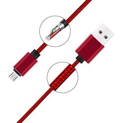 Micro USB Cable 10ft 3Pack by Ailun High Speed 2.0 USB A Male to Micro USB Sync Charging Nylon Braided Cable for Android Phone Charger Cable Tablets Wall and Car Charger Connection Red