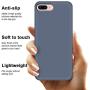 Anuck iPhone 8 Plus Case, iPhone 7 Plus Case, Soft Silicone Gel Rubber Bumper Case Microfiber Lining Hard Shell Shockproof Full-Body Protective Case Cover for iPhone 7 Plus /8 Plus 5.5" - Blue Gray