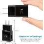 Adaptive Fast Charging Wall Charger Adapter for Samsung Galaxy S10 S9 S8 S7 S6 Edge/Plus/Active,Note 9,Note 8,Note 5,LG G5 G6 G7 V20 V30,iPhone and More Phone Charger Block Plug (4 Pack)