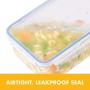 LOCK & LOCK Easy Essentials Food lids (flip-top) / Pantry Storage/Airtight containers, BPA Free, top-50.7 Cup-for Rice, Clear