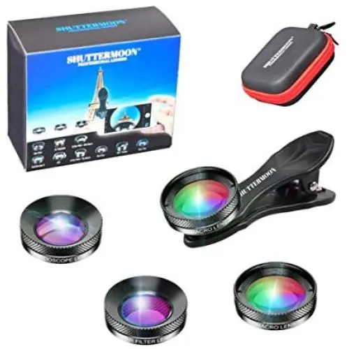 SHUTTERMOON PRO Camera Lenses UNIVERSAL Attachments 20XMacro Lens+Kaleidoscope Lens+Star Filter Lens for iPHONE/SMARTPHONE/ANDROID/SAMSUNG/PIXEL/OnePlus Camera Phone Best HDLenses for Phone (PRO3 IN1) SHUTTERMOON PRO Camera Lenses UNIVERSAL Attachments 20XMacro Lens+Kaleidoscope Lens+Star Filter Lens for iPHONE/SMARTPHONE/ANDROID/SAMSUNG/PIXEL/OnePlus Camera Phone Best HDLenses for Phone (PRO3 IN1)