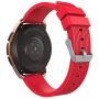 MoKo Band Compatible with Samsung Galaxy Watch 3 45mm/Galaxy Watch 46mm/Galaxy Gear S3 Classic/Frontier/Ticwatch pro/E2/S2/Huawei Watch GT 2e 46mm, 22mm Silicone Replacement Strap - Red
