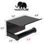 Vdomus Toilet Paper Holder, Rustproof Aluminum Wall Mounted Toilet Roll Holder with Shelf