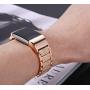 Valchinova Fitbit Charge 2 Band with Bling Rhinestone Adjustable Metal Fitbit Charge 2 Strap Bracelet Replacement Black Silver Rose Gold (Rose Gold)