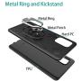 Oleaders for Galaxy A71 5G Case [Not for Verizon A71 5G UW] with Screen Protector, Rotatable Ring Holder Fit for Magnetic Car Mount Case for Galaxy A71 5G - Black