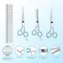 Maxshop Dog Grooming Scissors Kit with Premium Stainless Steel, Heavy Duty Titanium Coated Pet Grooming Scissor Set-Professional Straight,Curved,Thinning Dog Eye Hair Cutting Scissors for Cat Maxshop Dog Grooming Scissors Kit with Premium Stainless Steel, Heavy Duty Titanium Coated Pet Grooming Scissor Set-Professional Straight,Curved,Thinning Dog Eye Hair Cutting Scissors for Cat