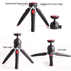 Regetek Camera Tripod with Wireless Remote, Phone GoPro Mount,Mini Tabletop Travel vlogging Tripod Stand for Phone Webcam,GoPro Action Cam/DSLR Canon Nikon Sony