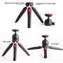 Regetek Camera Tripod with Wireless Remote, Phone GoPro Mount,Mini Tabletop Travel vlogging Tripod Stand for Phone Webcam,GoPro Action Cam/DSLR Canon Nikon Sony