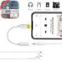 [Apple MFi Certified] Lightning to 3.5 mm Headphone Jack Adapter,Aux Audio Earphones/Headphone Dongle Splitter Jack Adaptor Stereo Cable for iPhone 11/11 Pro/XR/XS Max/XS/X/8/7/iPad,Support iOS 13