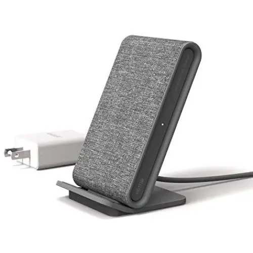 iOttie Ion Wireless Fast Charging Stand || Qi-Certified Charger 7.5W for Iphone XS Max R 8 Plus 10W for Samsung S9 Note 9 | Includes USB C Cable & AC Adapter | Ash iOttie Ion Wireless Fast Charging Stand || Qi-Certified Charger 7.5W for Iphone XS Max R 8 Plus 10W for Samsung S9 Note 9 | Includes USB C Cable & AC Adapter | Ash