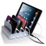 USB Charging Station - Charging Dock - 4-Port - Fast Charging Station - iPad Docking Station - Smart Charging Station Dock - Multi Charging Station for Cell Phones and Tablets