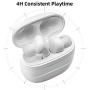 Wireless Earbuds,Coobetter Bluetooth Earphones Noise Canceling Headset V5.0 Stereo Waterproof Headphones Sport Bluetooth Headphones in Ear with Mini Charging Case and Integrated Microphone(White)