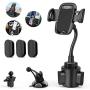 Car Cup Holder Phone Mount, YOTOCversion 3-in-1 Universal Adjustable Gooseneck Cell Phone Holder Car Air Vent Holder Dashboard Mount Compatible with iPhone 11 Xs Max XR 7 8 Plus, Samsung Galaxy