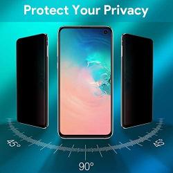 Galaxy S10 Privacy Screen Protector [Tempered Glass] [Anti Spy] [Case Friendly] [Bubble Free] [Easy Installation] [Full Coverage] for Samsung Galaxy S10